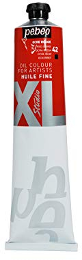 Pébéo - Feines Öl XL 200 ML - Ölgemälde - Ideal für Anfänger oder Profis - Fine Art Malerei - Feine Qualität - Pébéo Ölgemälde - Roter Ocker - 200 ml