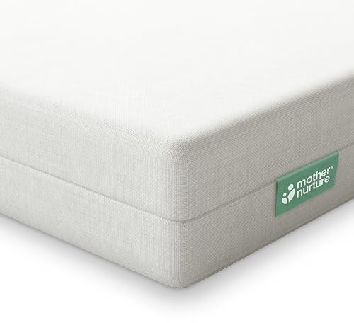 Mother Nurture Eco Fibre Cot Bed Mattress (140 x 70 x 10 cm) Breathable Baby Cot Bed Mattress for Comfy Night’s Sleep, Reversible and Hypoallergenic with Removable Cover for Easy Clean, BSI Tested