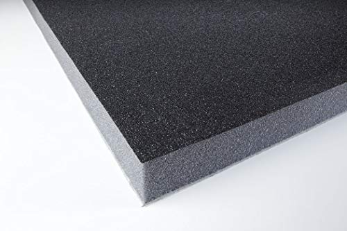 Espuma acústica PU Skin 32 autoadhesiva con alfombrilla pesada negra 100 x 50 x 3,2 cm 0,5 m2 – Absorber – Protección acústica