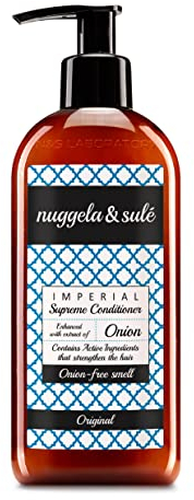 Nuggela & Sulé Feuchtigkeitsspendender Conditioner – Geschmeidigkeit und Glanz. Beschwert das Haar nicht. Mit Extrakt aus Roter Zwiebel und Cera Alba. Stärkt das Haar von der Wurzel an. 1 x 250 ml