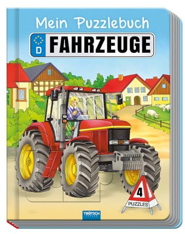 Trötsch Puzzlebuch Mein tolles Puzzelbuch Fahrzeuge: Beschäftigungsbuch Entdeckerbuch Puzzlebuch