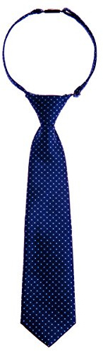 Retreez Corbata Pre-atada de microfibra con lunares de para niño Azul marino y Azul claro - 24 meses - 4 años