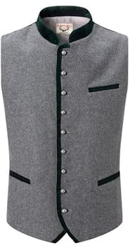 Stockerpoint Herren Alonso Trachtenweste, grau forest, 52