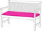 Sitzkissen für Gartenbank, bequem, leicht, aus hochwertigem, wasserabweisendem Material, für drinnen und draußen, Pink