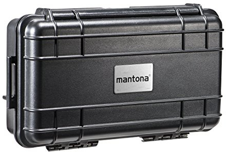 Mantona Outdoor Schutzkoffer XS, wasserdichter Fotokoffer, Kamerakoffer staubdicht & stoßfest, Transportkoffer mit Schaumstoffeinlagen, ideal für Kameras, Objektive & Zubehör