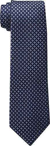 Tommy Hilfiger Men's Navy Ties, Micro Navy II, One Size