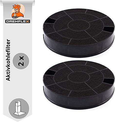 DREHFLEX AK31-2, 2 Aktivkohlefilter Dunstabzugshaube, AEG-Electrolux 902979358-6 / Type 29 / EHFC29 / E3CFT29, Maße ca. 193mm