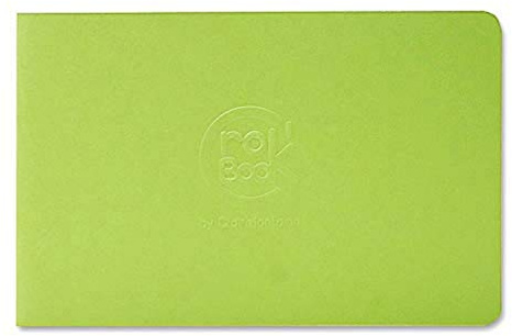 Clairefontaine Crok'Book landskapsskissböcker, A7, 90 g, 24 vita sidor – slumpmässigt färgomslag