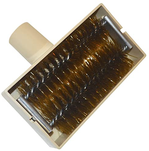 Window Screen Vacuum Brush- Revolving Head with Super Strong Nylon Bristles Whisk Cobwebs Dirt Dust Grime (Set of 2)