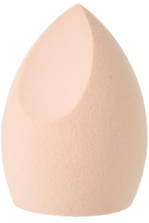 Avril - Éponge Blender Beige sans Latex - Ultra Douce - Embout Pointu Précis + Embout Arrondi - Sans Latex - Produit Vegan - 4 x 5,8 cm