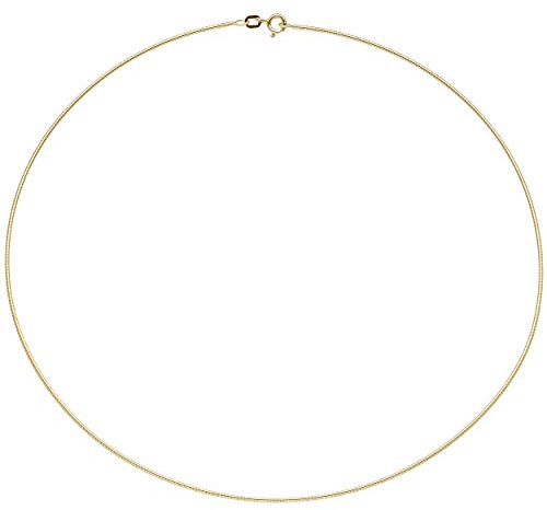 Jobo Damen-Halsreif aus 925 Sterling Silber vergoldet 1,1 mm 42 cm