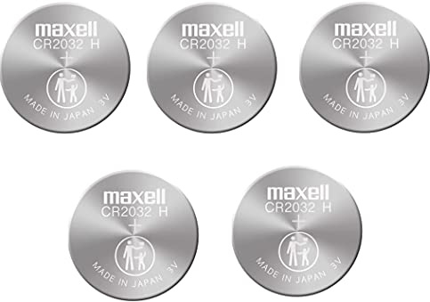 Maxell Micro Lithium Cell CR2032 (pack of 5 Batteries)