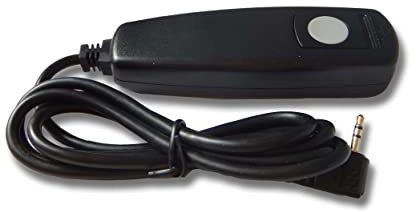 vhbw 1x Disparador Remoto a Distancia, Cable Compatible con Canon EOS 1000D, 2000D, 1200D, 200D, 250D cámara, 1 m, liberación en 2 Pasos