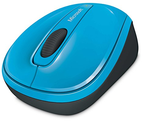 Microsoft Wireless Mobile Mouse 3500 (Maus, zyanblau, kabellos, für Rechts- und Linkshänder geeignet)