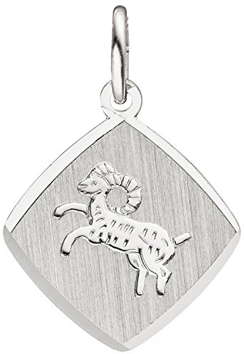 Jobo Sternzeichen-Anhänger Widder aus 925 Sterling Silber teil matt