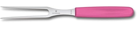 Victorinox Swiss Classic, Profi Tranchiergabel, Extra Scharfe Klinge, 15 cm, Robuster Kunststoffgriff, Rostfreier Stahl, pink