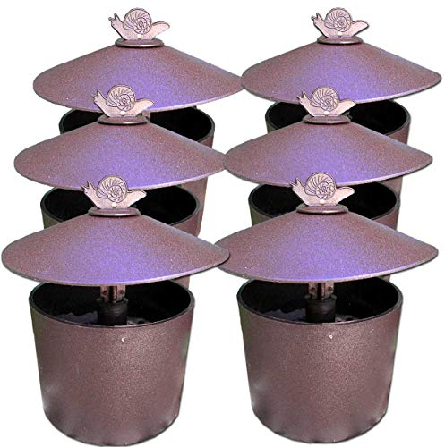 MGS SHOP Bio Schneckenfallen im Set Schneckenschutz Bierfalle Schneckenabwehr ganz ohne Gift & Chemie (6 Stück)