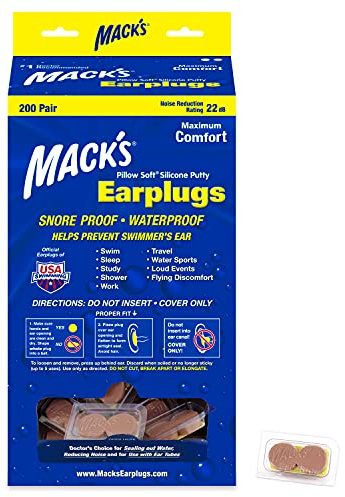 Mack's Pillow Soft Ear Plugs (200 Pair) - Beige