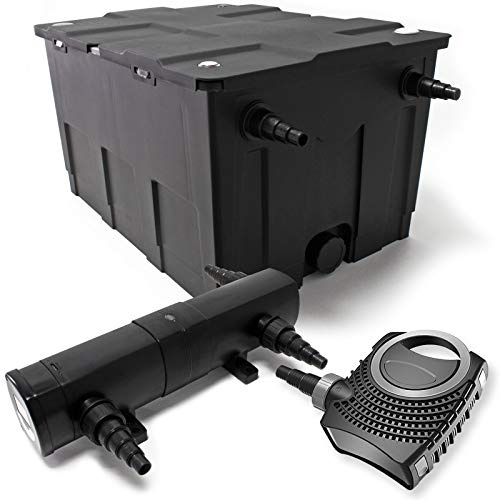 Set: Bio dammfilter 60 000 l SuperEco 80 W dammpump 36 W UVC dammklarare