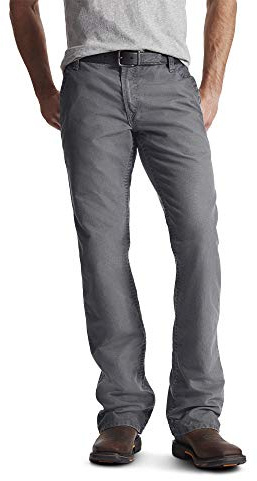 ARIAT Men's Fr M4 Low Rise Workhorse Boot Cut Pants, Grey, 31W x 30L