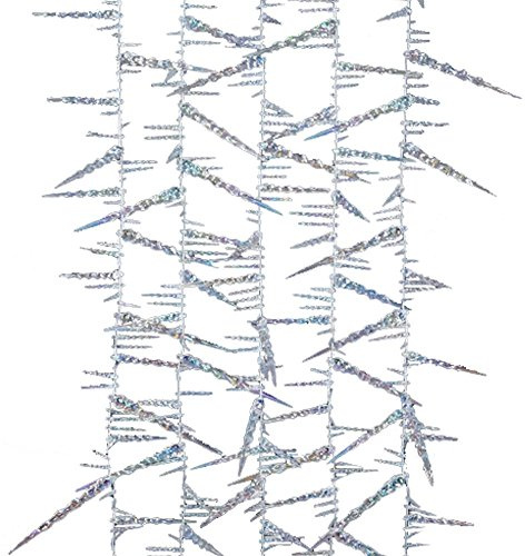 Kurt Adler 9-Foot Twisted Crystal Rainbow Icicle Garland