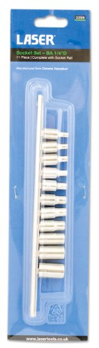 Laser 3399 BA Socket Set 1/4D 11pc