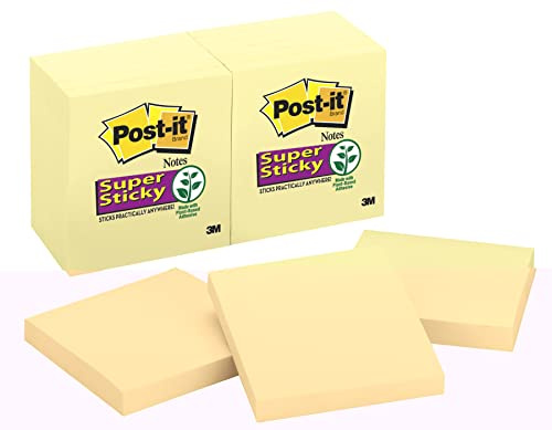 Pack de 6 post-it 76x76 mm amarillos