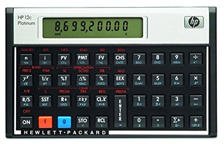 Hewlett-Packard Schulrechner HP 12 C Platinum