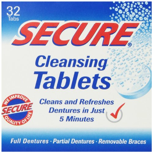 Denture Cleanser 32 Tab By Secure Denture Adhesive (1 Each)
