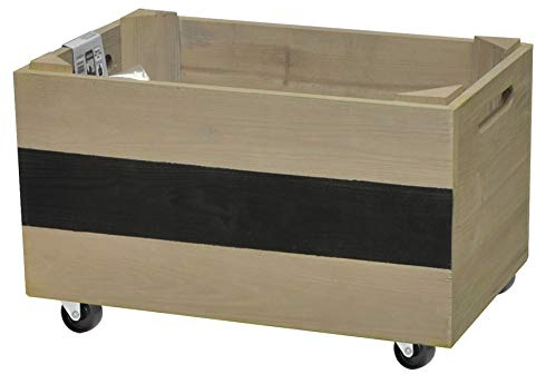 Wagner GreenFAMILY - Huerto Urbano - Huerto para Hierbas móvil - Madera FSC®, Topo, 39 x 24 x 20 cm, 4 Ruedas, Capacidad máxima 50 kg - 25023001