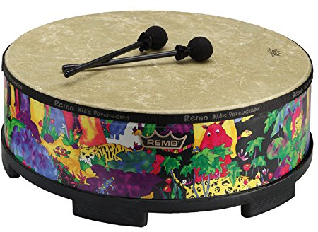 Remo KD-5822-01 Kids Percussion Gathering Drum - Fabric Rain Forest, 22