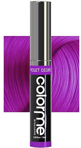 Colorme Root Touch Up Temporary Hair Mascara to color and Blend Semi Permanent Dye regrowth. Washes Out (VIOLET DESIRE)