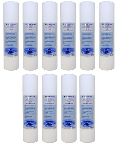 10 x Reverse Osmosis 10 PP Sediment Water Filter Cartridges 5 Micron water filters (Reverse Osmosis/Water Fed Pole/Hard Well Water Treatment)