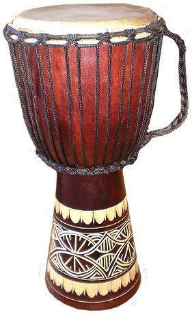 40 cm tallado tambor Djembé oeste africano