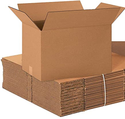 BOX USA Shipping Boxes Long 20L x 12W x 12H 20-Pack - Corrugated Cardboard Box for Moving, Mailing, Packing, Packaging and Storage
