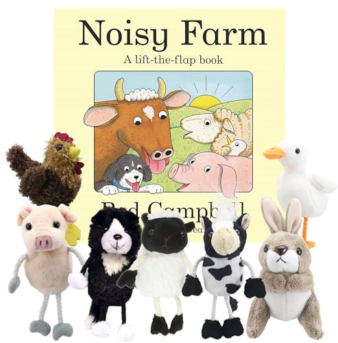 Noisy Farm - Book and Finger Puppets