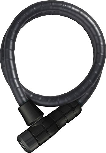 ABUS Bloqueo de cable blindado Steel-O-Flex Microflex 6615K - Bloqueo de cable de acero con blindaje de manguitos de acero - Nivel de seguridad 5