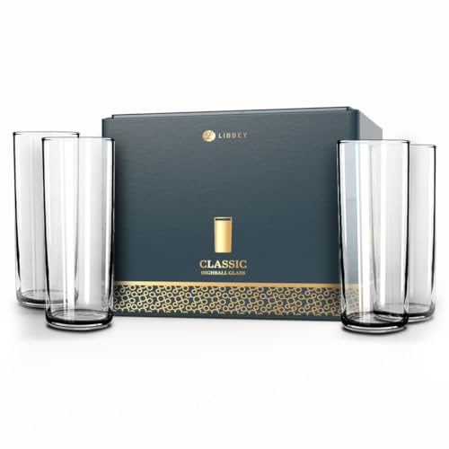 Libbey Classic Highball Drinking Glass, 11 ounce, Set of 6