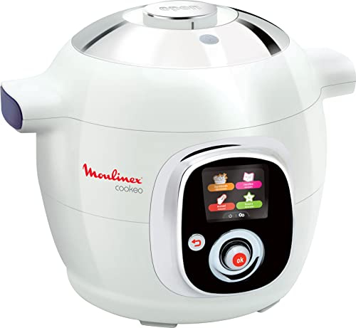 Moulinex Cookeo Multicuiseur intelligent, 6 L, 1200 W, 100 recettes préprogrammées, Jusqu'à 6 personnes, 6 modes de cuisson, Guide pas à pas, Facile à utiliser CE704110
