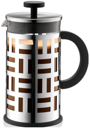 Bodum EILEEN Coffee Maker (French Press System, Permanent Filter, 1.0 L/34 oz, 8 Cup) - Shiny