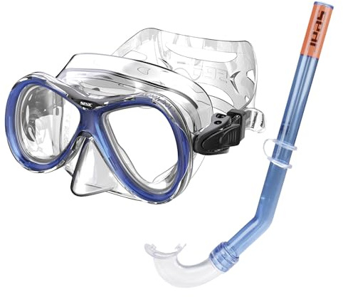 SEAC Set BIS Capri MD Siltra Masque et Tuba soupape Bleu