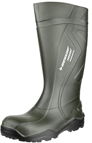 Dunlop Protective Footwear, C762933, Purofort+ Full Safety, Dunkelgrau/Rot/Schwarz, Größe 41 EU