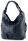 modamoda de - Z18 - ital Damenhandtasche aus Leder/Nappaleder, Farbe:Dunkelblau