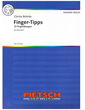 Finger-tips : 25 fingerövningar för dragspel