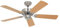 CasaFan kaiserkraft | Deckenventilator CLASSIC ROYAL | Rotorblatt-Ø 1030 mm | Buche/Chrom gebürstet