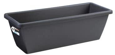 Elho Barcelona Trough 90 - Jardinera por Balcón Exterior - Ø 89.8 x H 16.0 cm - Negro/Anthracite