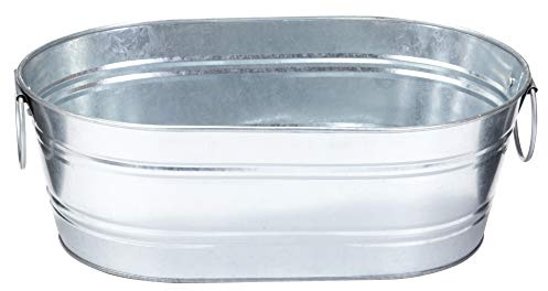 Little Giant Miller Manufacturing Galvanized Oval Tubs Steel Durable Heavy Duty 2 Gallon