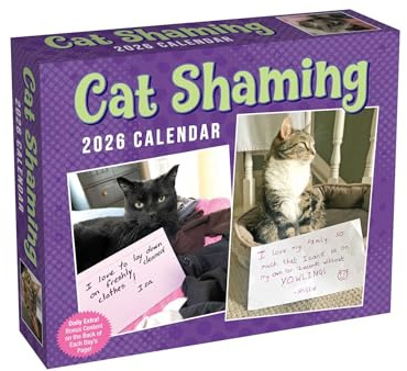 Cat Shaming 2026 Day-to-Day Calendar