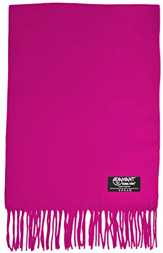 ADAMANT Schal Herren/Damen=Unisex 100% Climaxsoft (weich wie Kaschmir) STANDARD-MAß 30x180cm - MADE IN GERMANY (Pink)