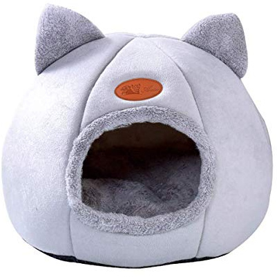 Queta Camas para Gatos,Casa para Gatos Interior, Nido de Mascotas,Cama Cueva para con Cojines extraíbles y Lavables,Se Puede Utilizar para hámster, Conejo, Perrito,Conejillo de Indias,Gato bebé